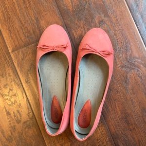 Ecco ballerina flats watermelon red size 7.5